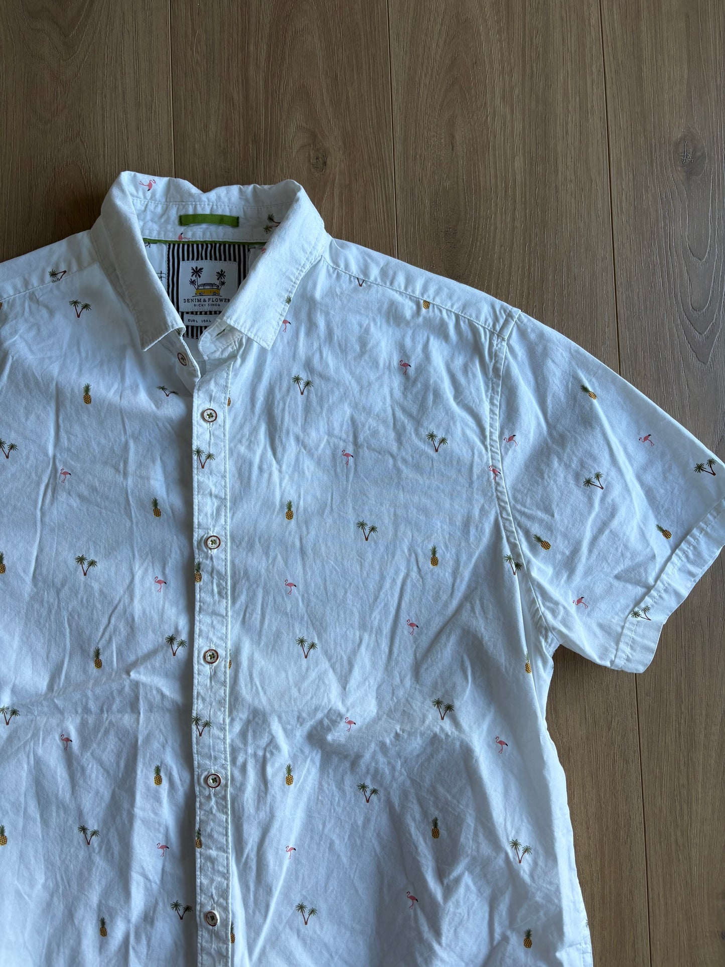 Chemise - Denim & Flower - Large