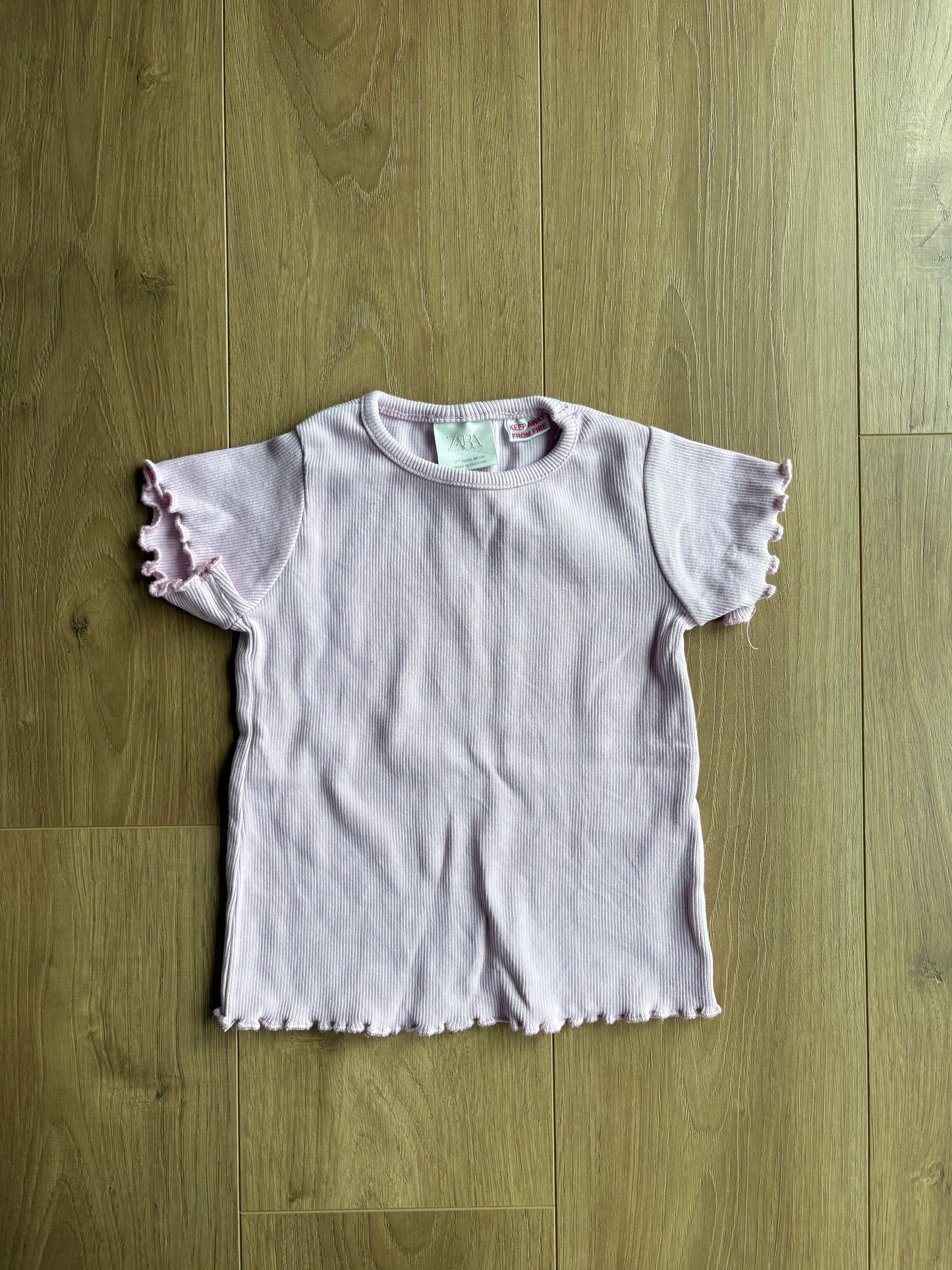T-Shirt côtelé - Zara - 1 an 1/2
