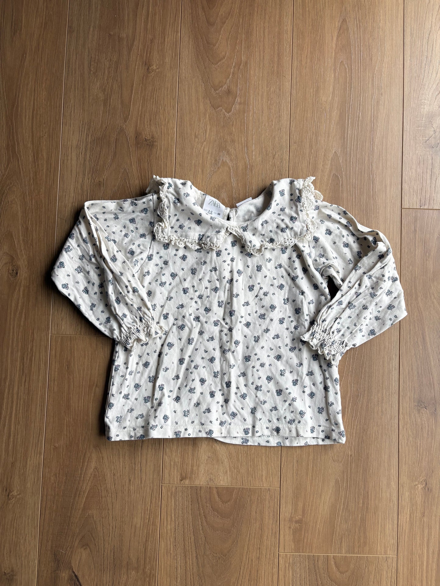Chandail manches longues avec col - Zara - 2/3 ans