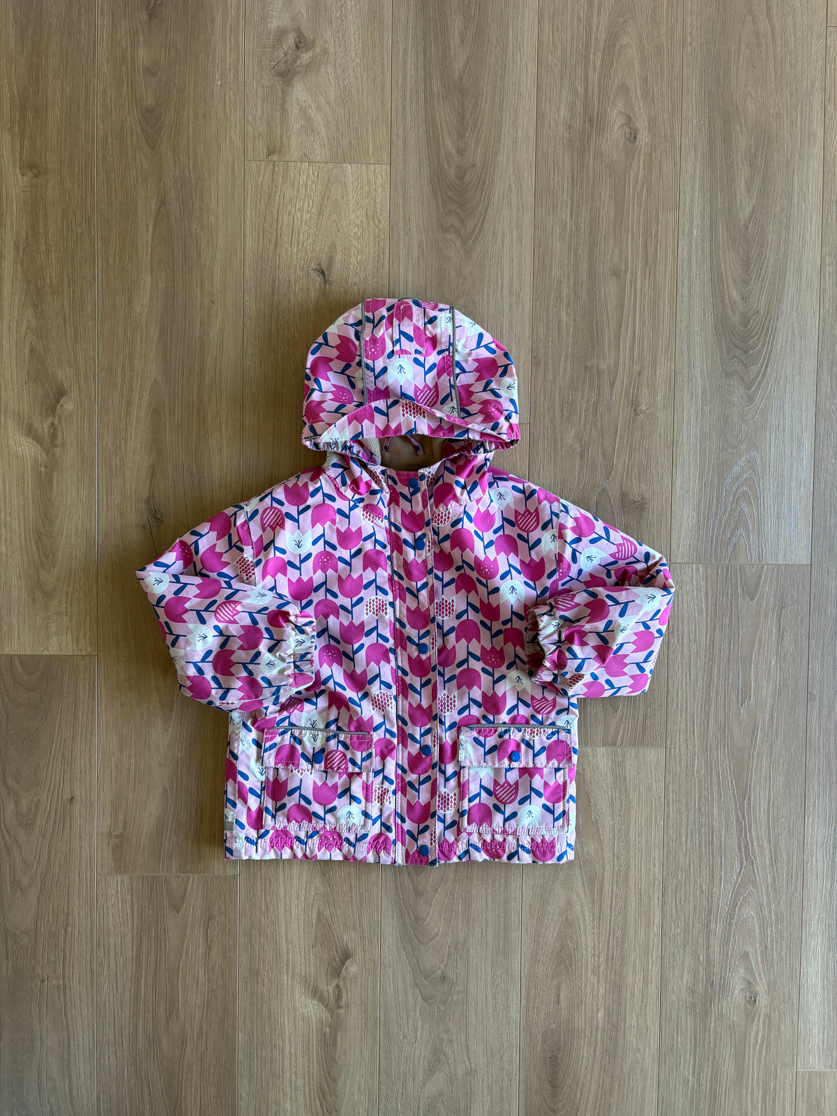 *Léger imparfait* Manteau mi-saison , intérieur en polar - Jan & Jul - 4 ans (nom de l’enfant inscrit étiquette)