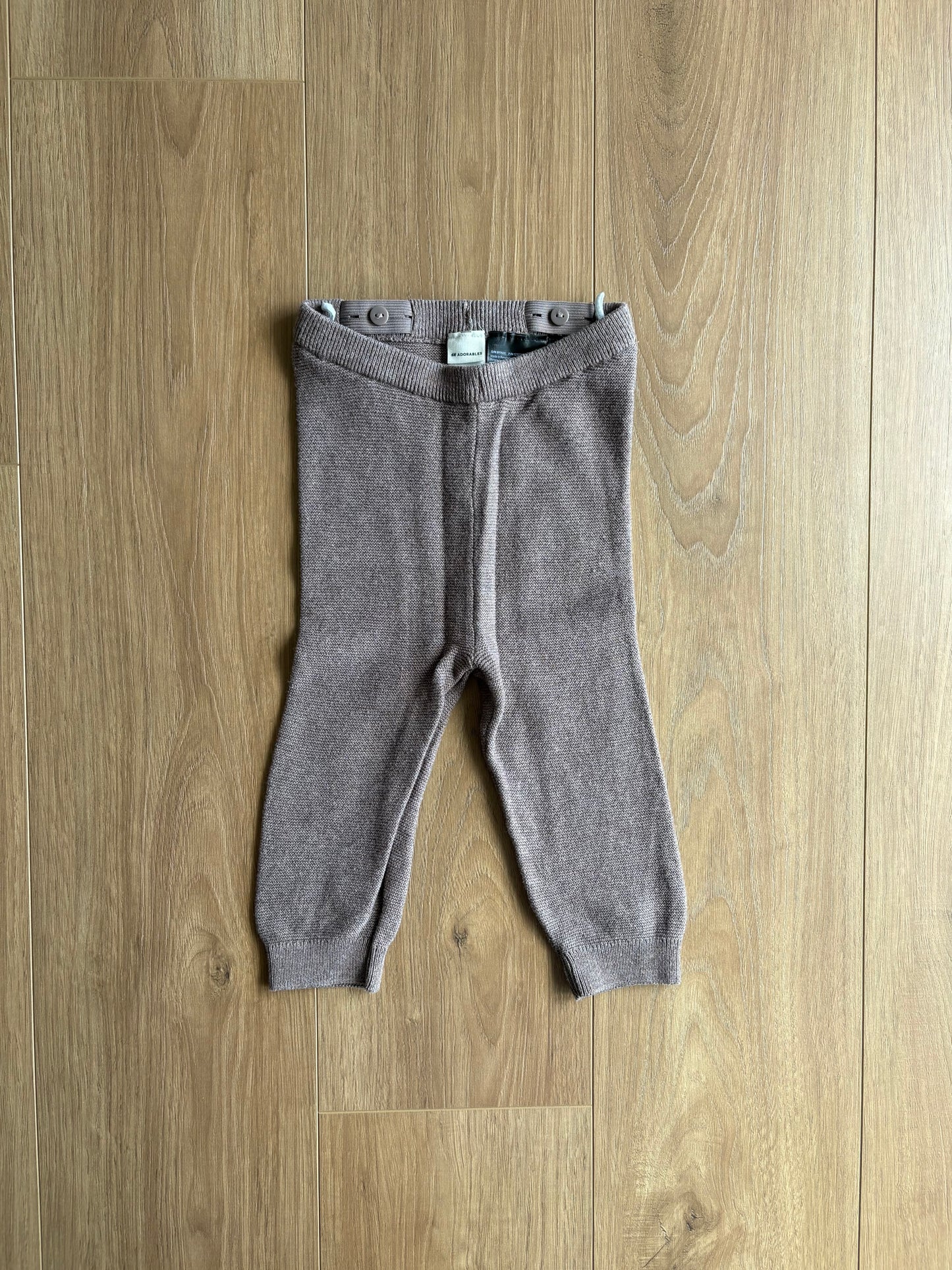 Legging côtelé ajustable - H&M - 6/9 mois
