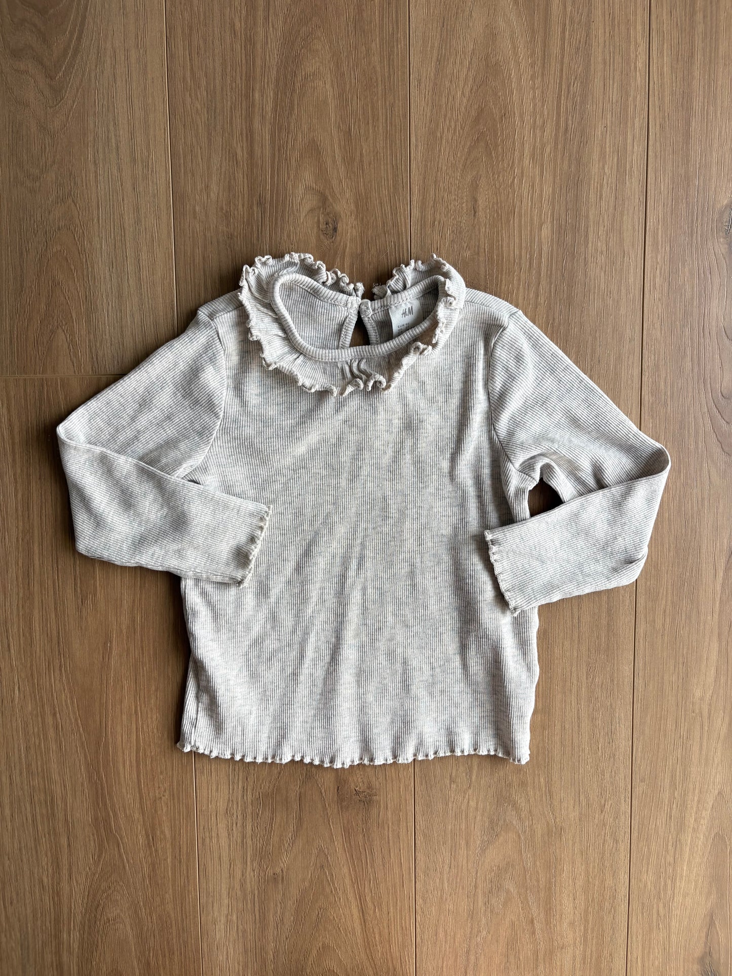 Chandail manches longues côtelé - H&M - 1 an 1/2 - 2 ans