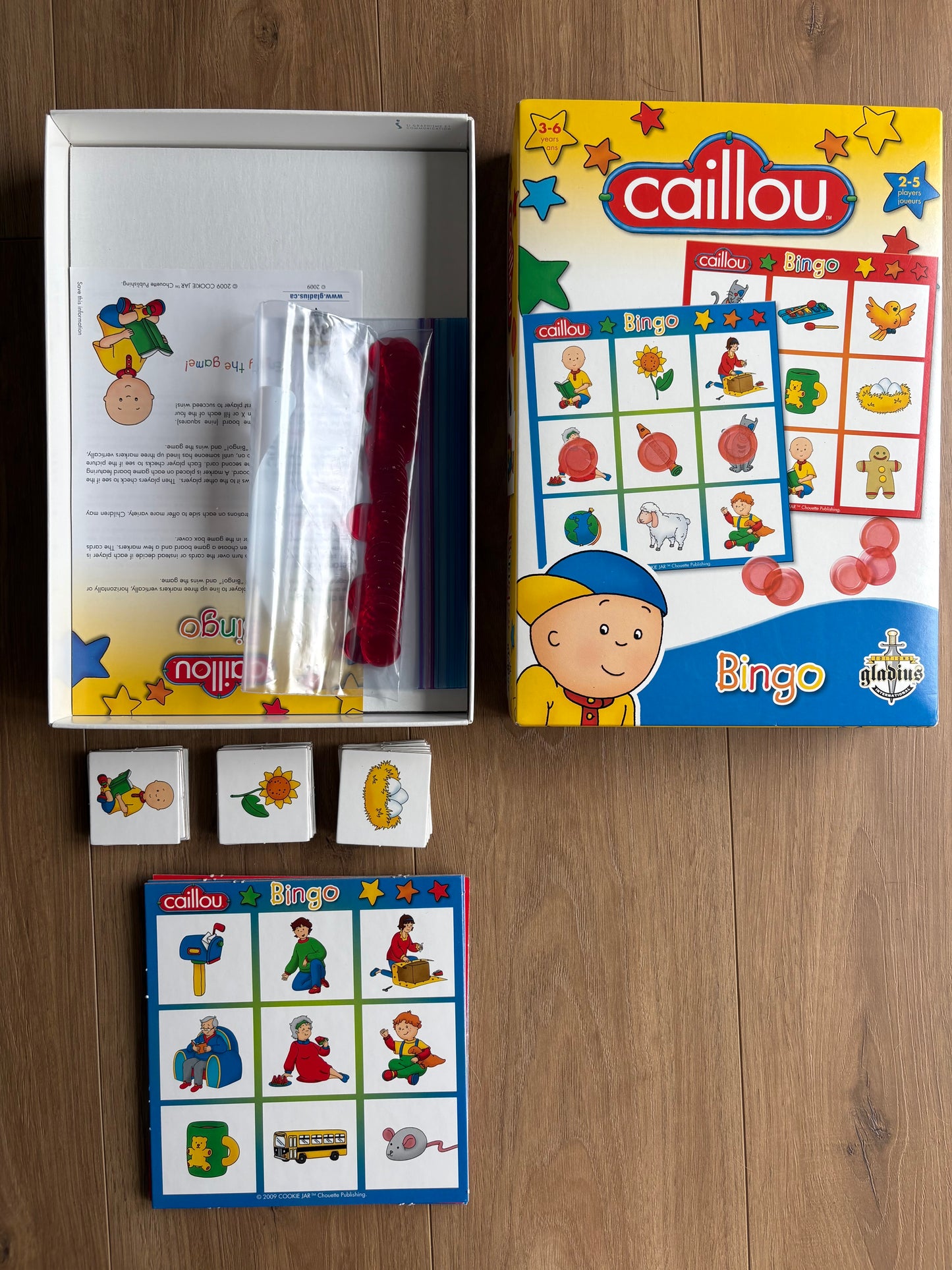 *Complet* Bingo - Caillou , 3/6 ans