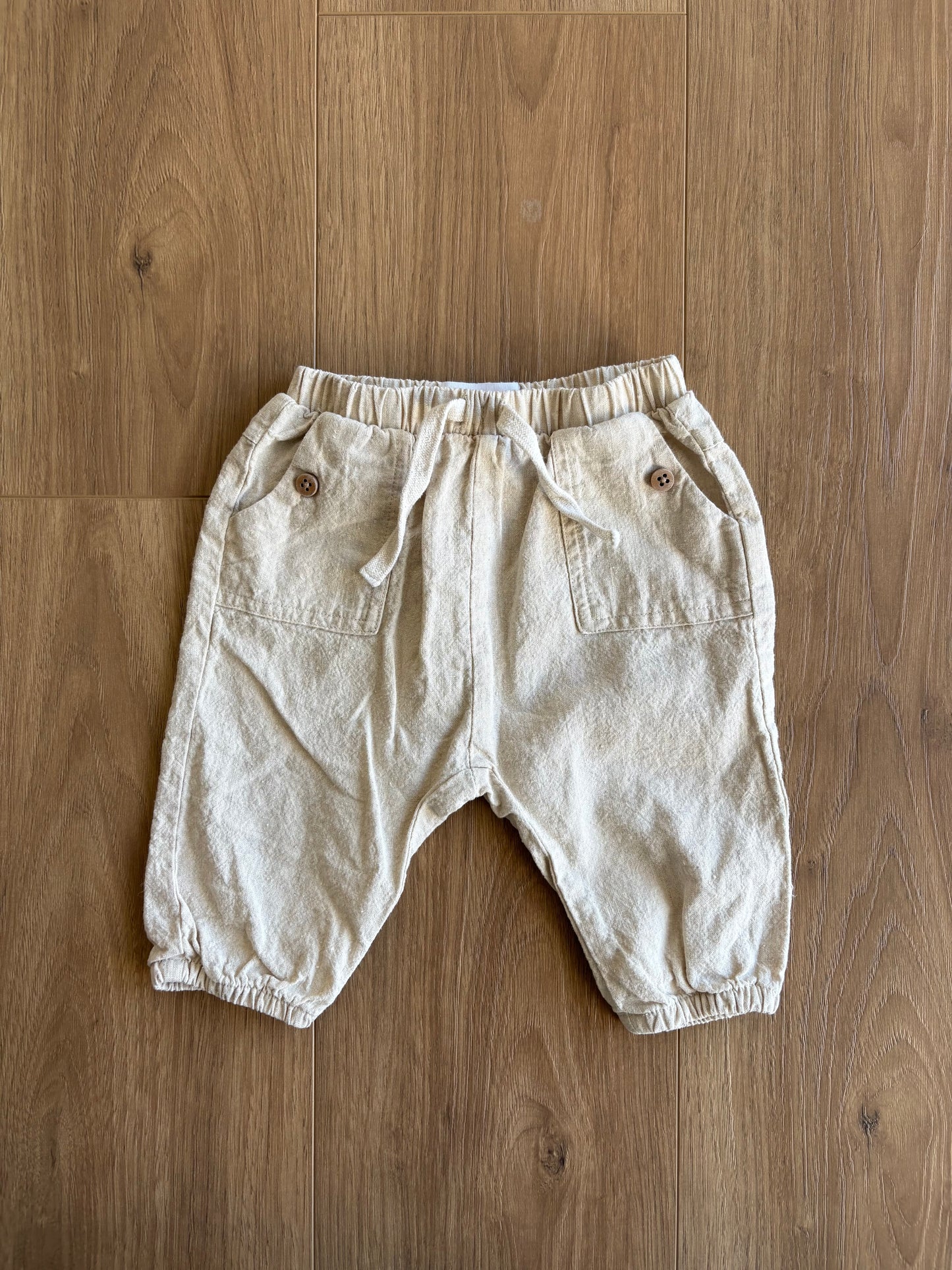 pantalon en lin - Zara - 1/3 mois