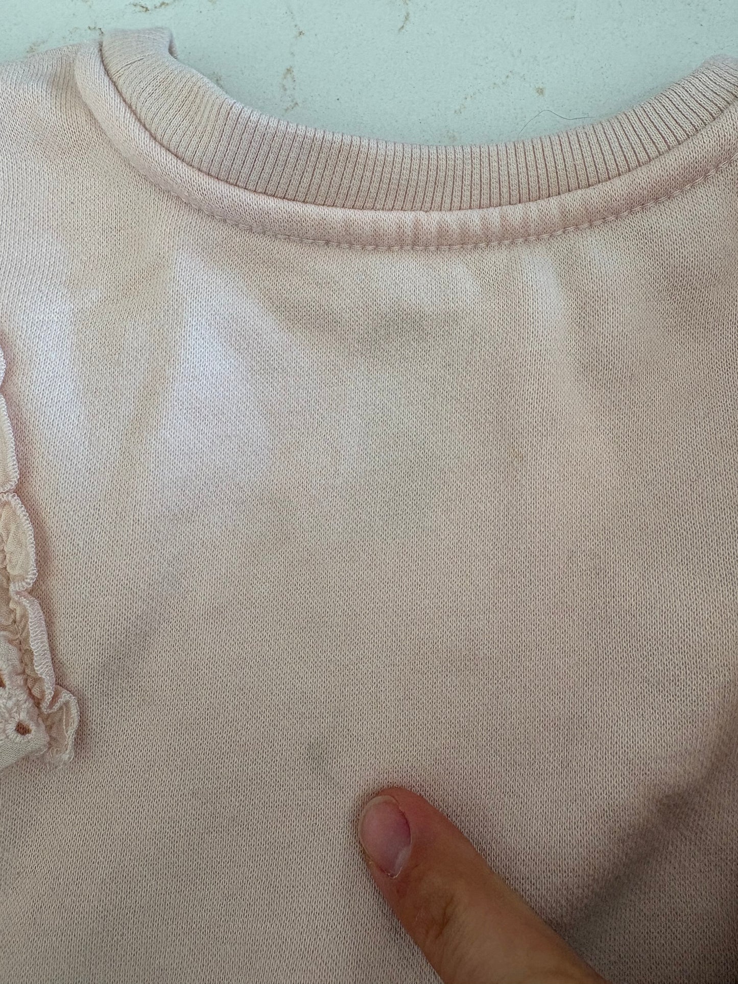 *léger imparfait* Crewneck - George - 6/12 mois (intérieur en polar)