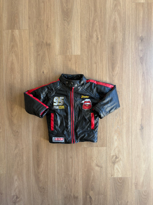 *léger imparfait* Manteau effet cuir, intérieur polar  - Disney X Cars - 4 ans (voir les autres photos)