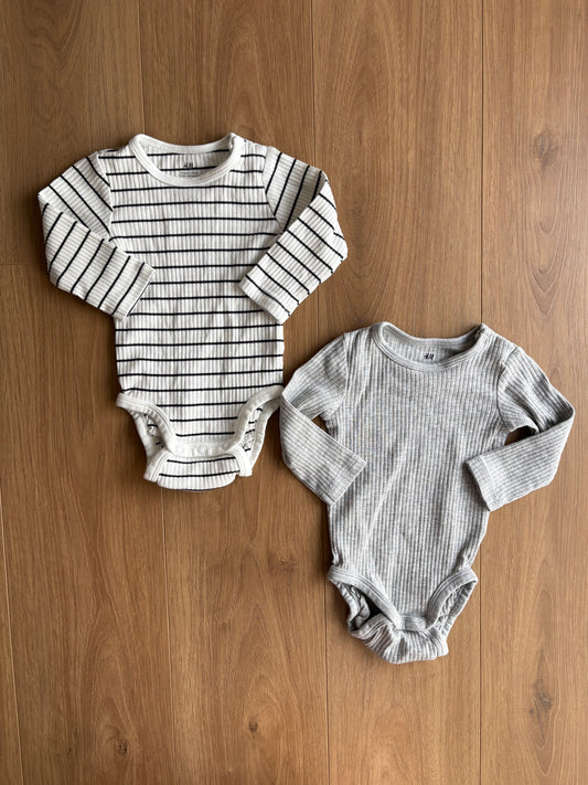 Lot Cache-couche côtelé - H&M - 2/4 mois
