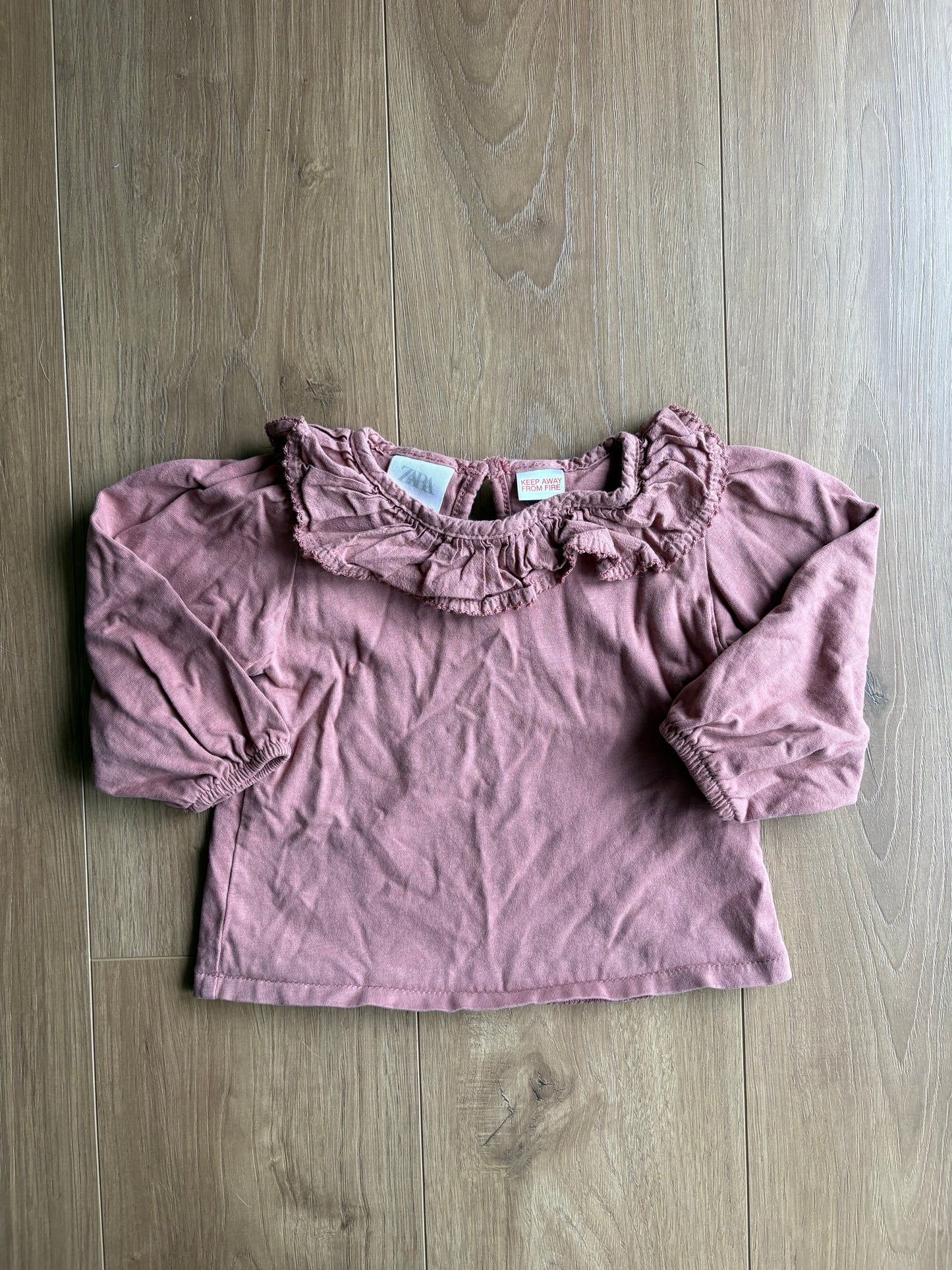 Chandail manches longues avec col - Zara - 9/12 mois