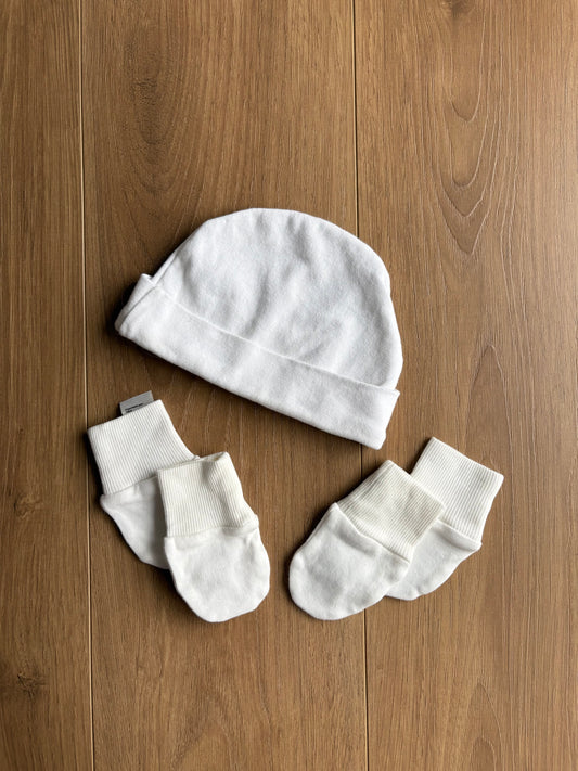 Ensembles bonnet & mitaine -sans marque - newborn