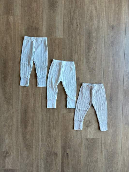 Lot legging côtelé - Zara - 6/9 mois