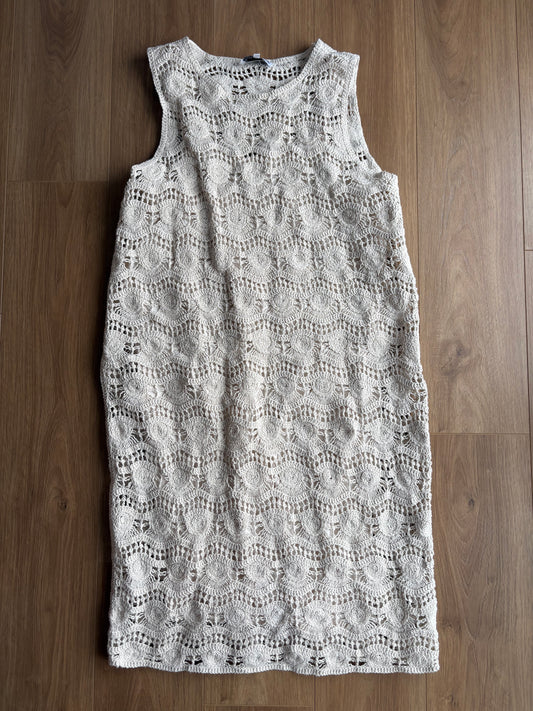 Robe Louise en crochet - Rose maternité - Small