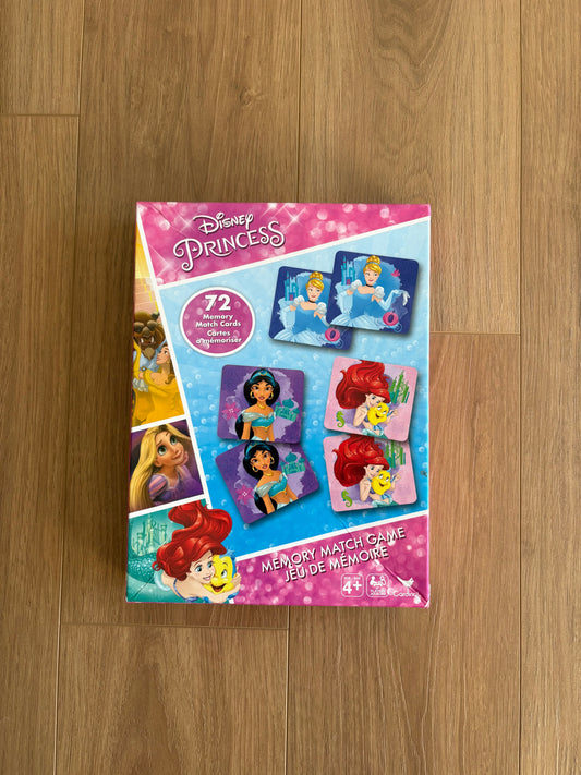 *Imparfait* Jeu de société - Jeu de mémoire - Disney Princess (manque quelques pièces)