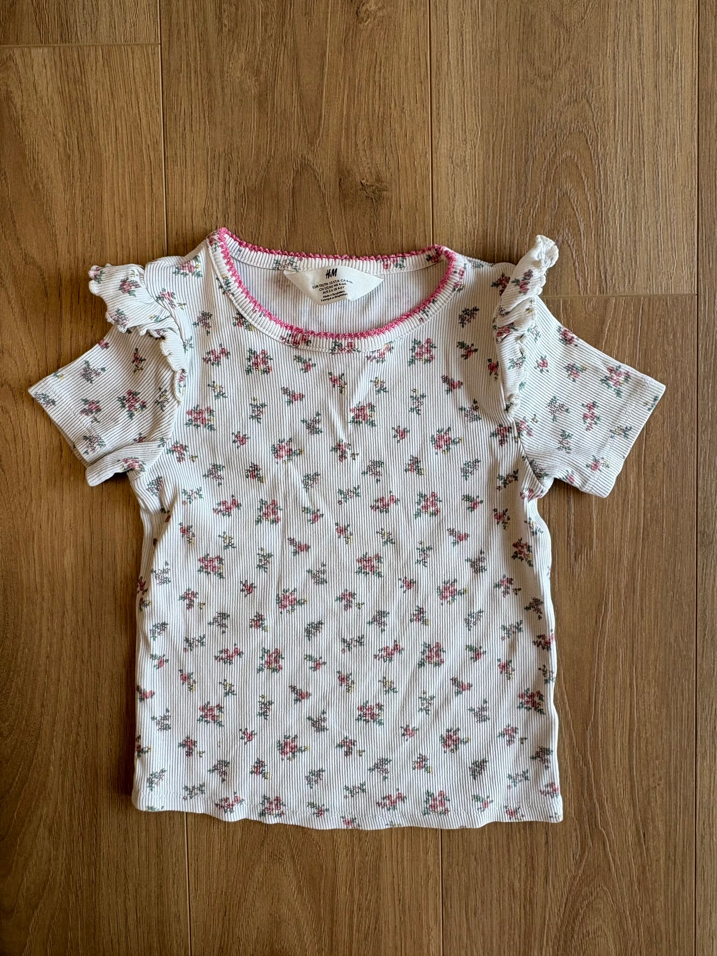 T-shirt côtelé - H&M - 4/6 ans