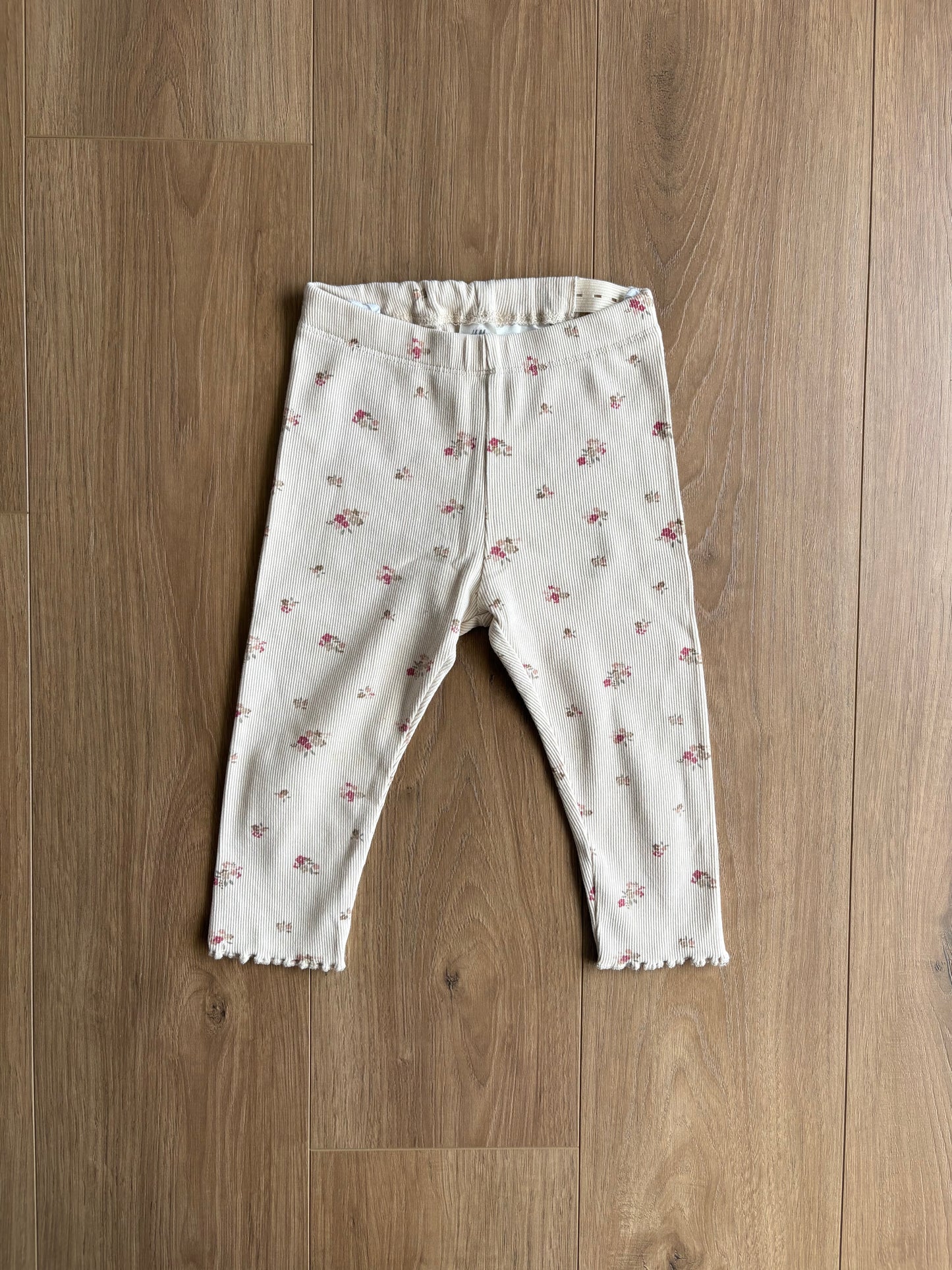 Legging côtelé ajustable - H&M - 9/12 mois
