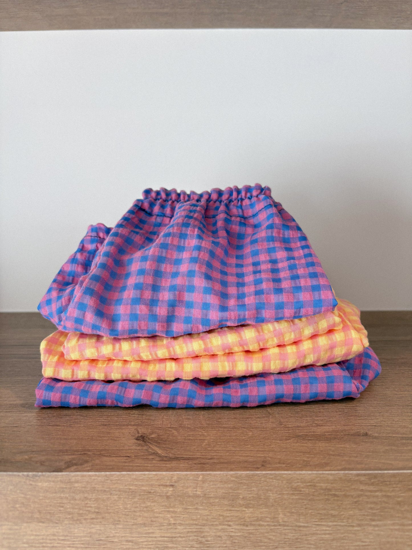 Short gingham- Fait à la main - Grandeur à sélectionner