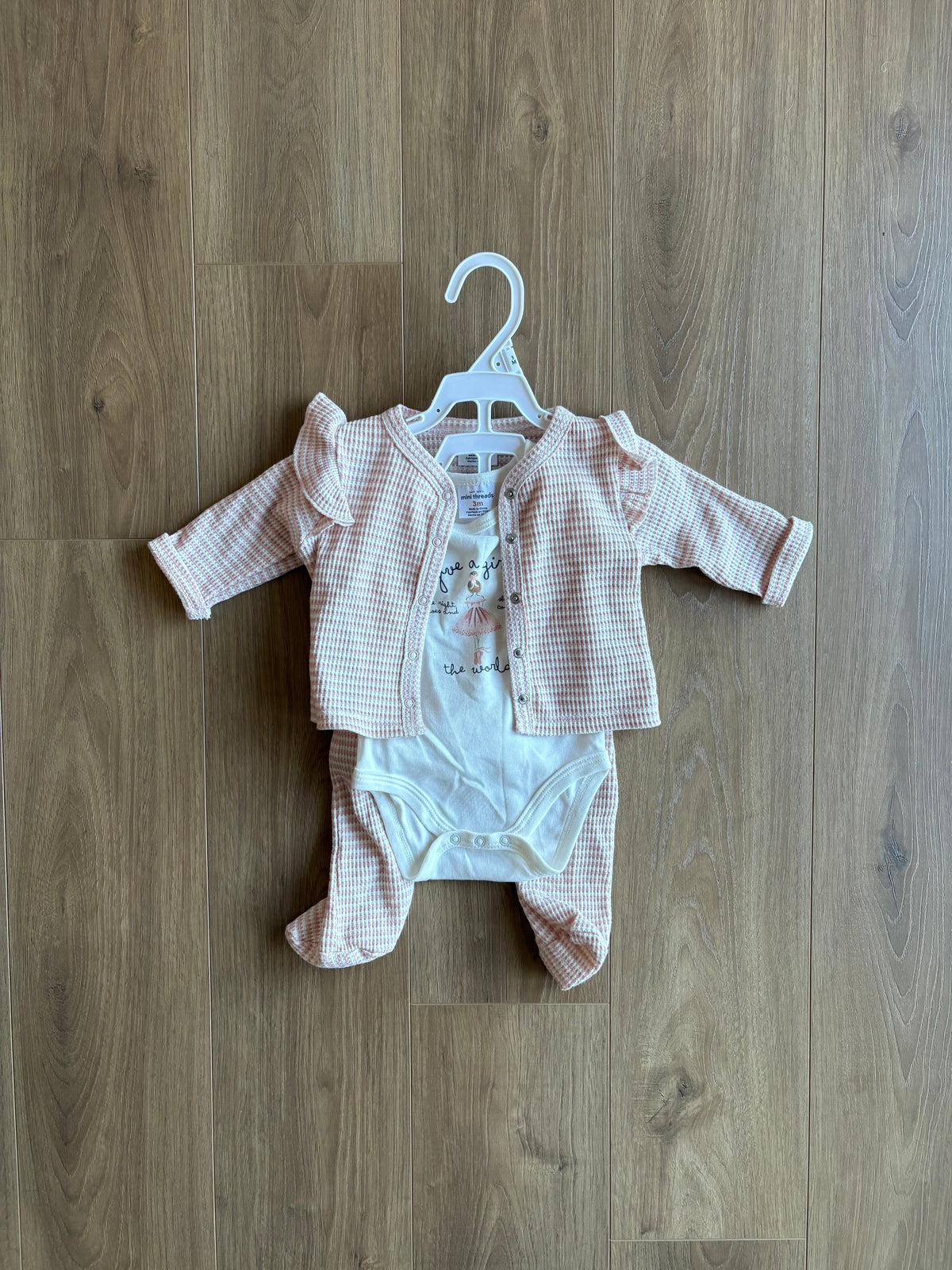 *Neuf* Ensemble 3 pièces  - Petit lem Mini Threads - 3 mois