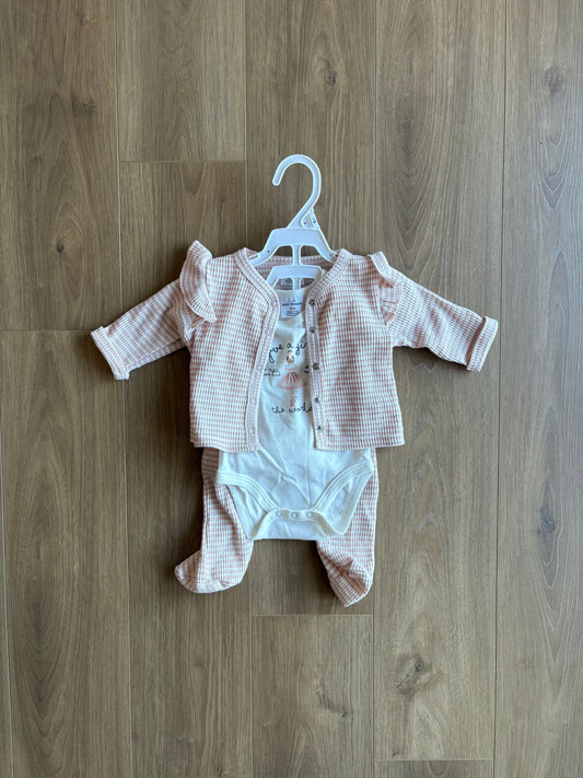 *Neuf* Ensemble 3 pièces  - Petit lem Mini Threads - 3 mois