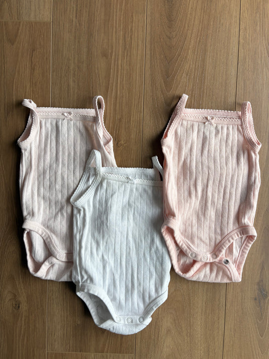 Lot camisole - H&M - 2/4 mois