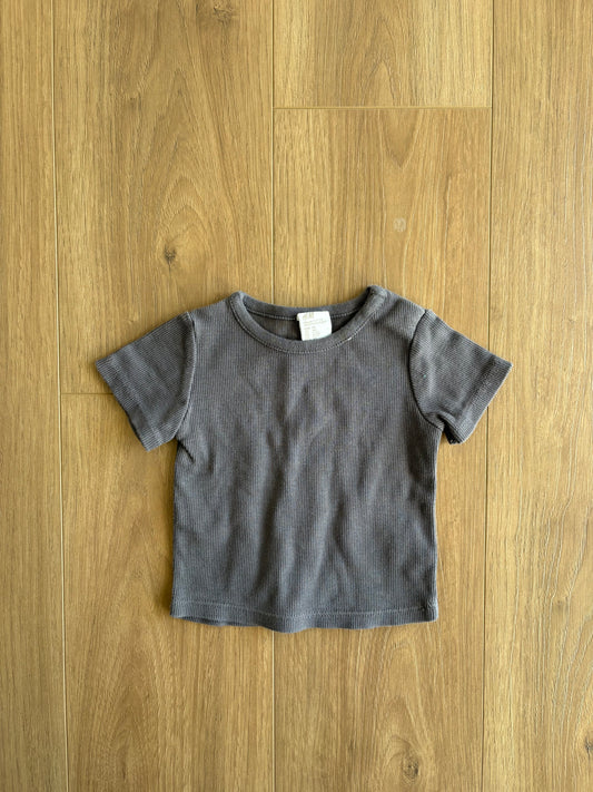 T-shirt côtelé - H&M - 4/6 mois