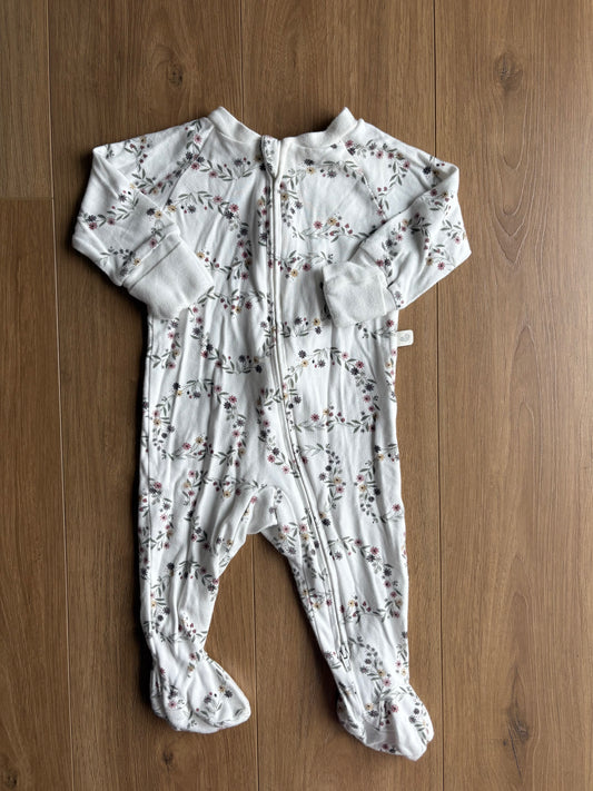 Pyjama avec mitaines intégrées - Perlimpinpin - 6 mois