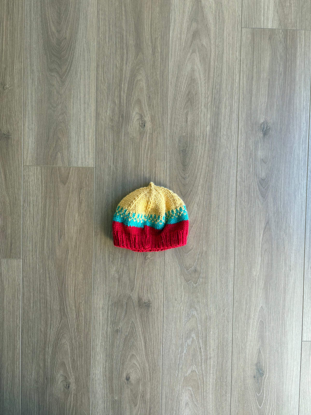 Tuque tricot - fait à la main - 6/12 mois approx
