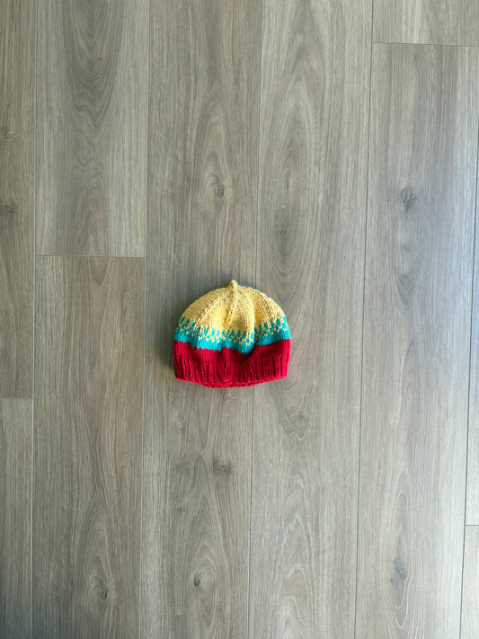 Tuque tricot - fait à la main - 6/12 mois approx