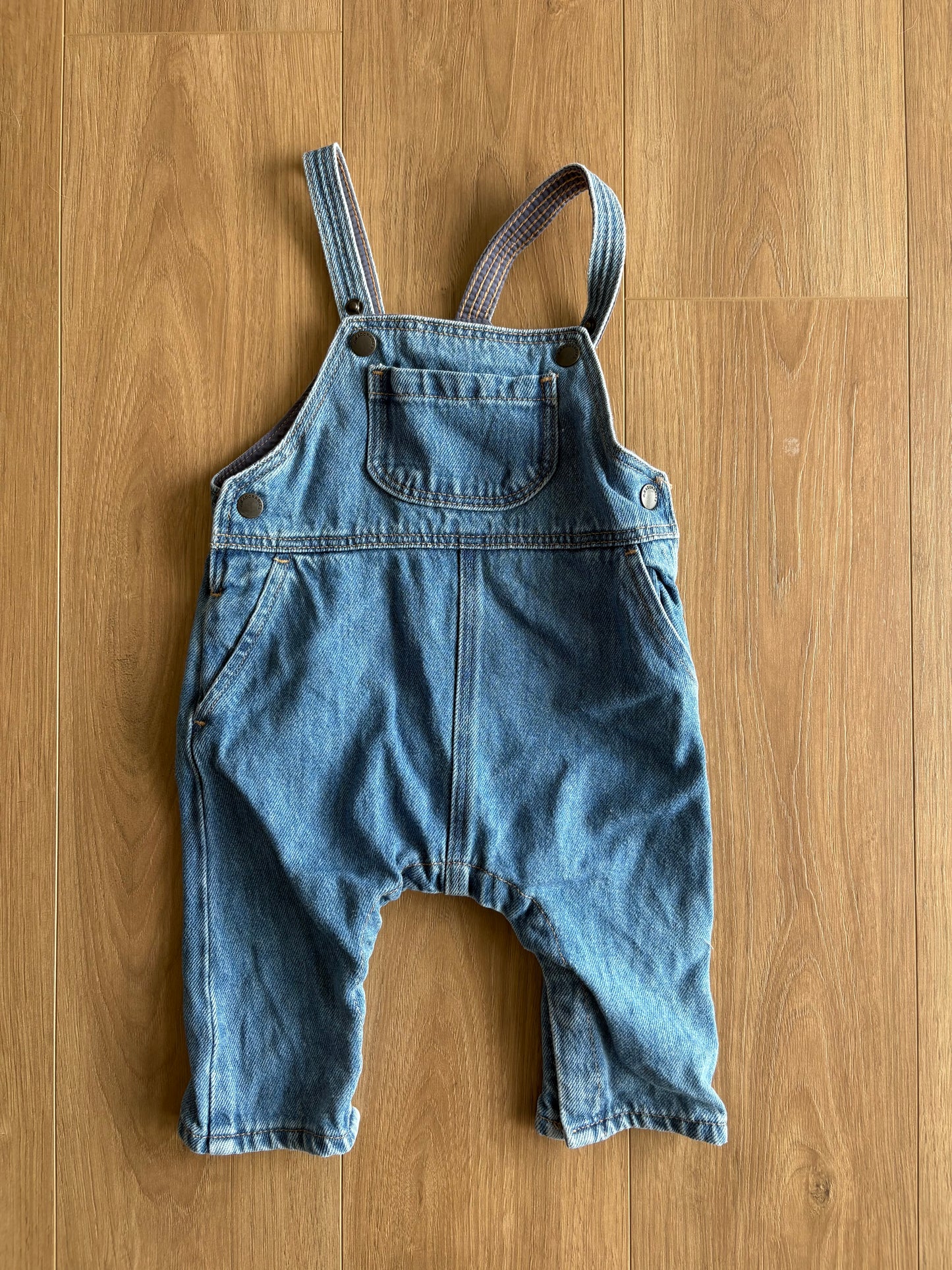 Salopette jeans - H&M  - 6/9 mois