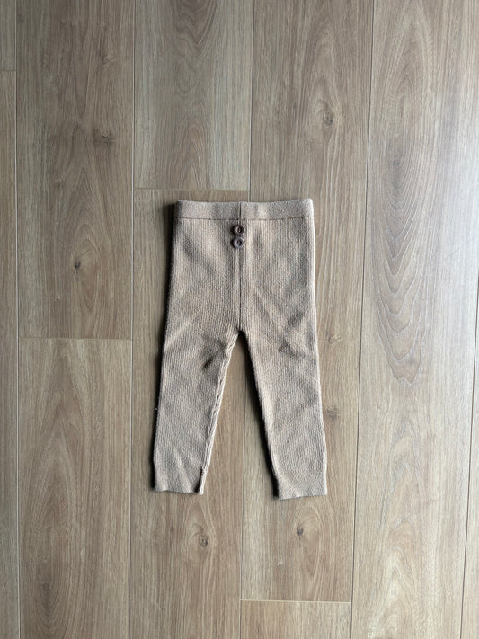 *léger mousseux* Legging côtelé - Mebie Baby - 6/12 mois *très extensible*