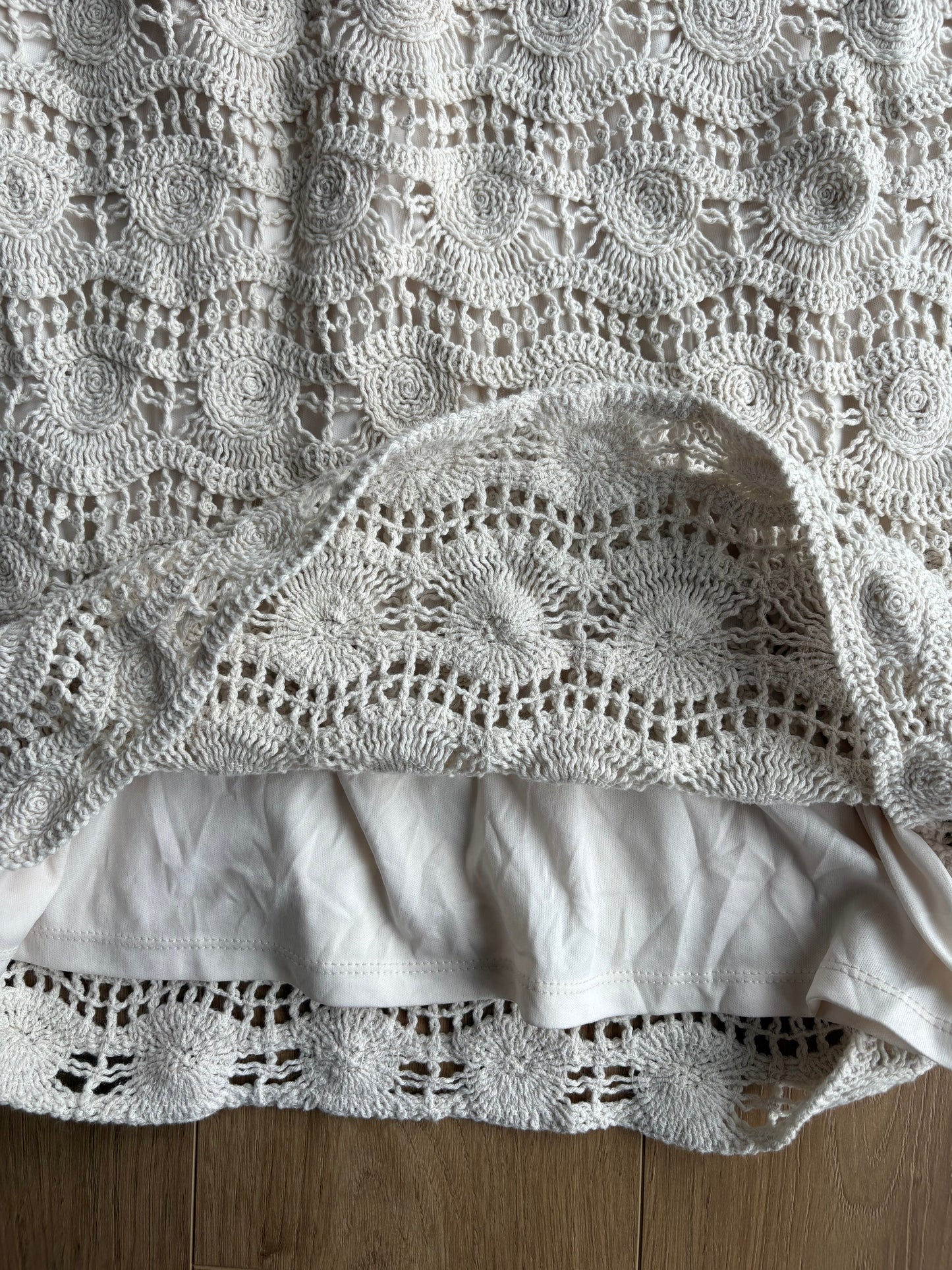 Robe Louise en crochet - Rose maternité - Small