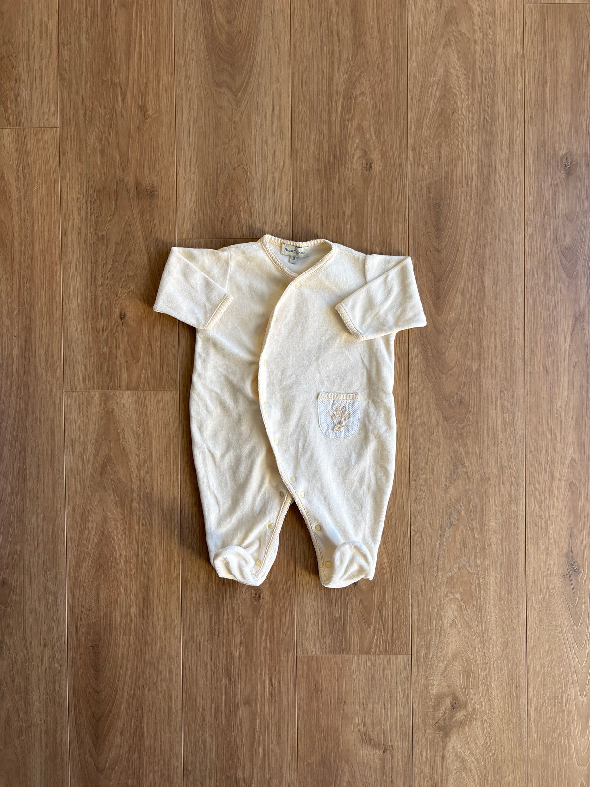 *Vintage* Pyjama à snap - Bout’chou - 3 mois *fait grand*