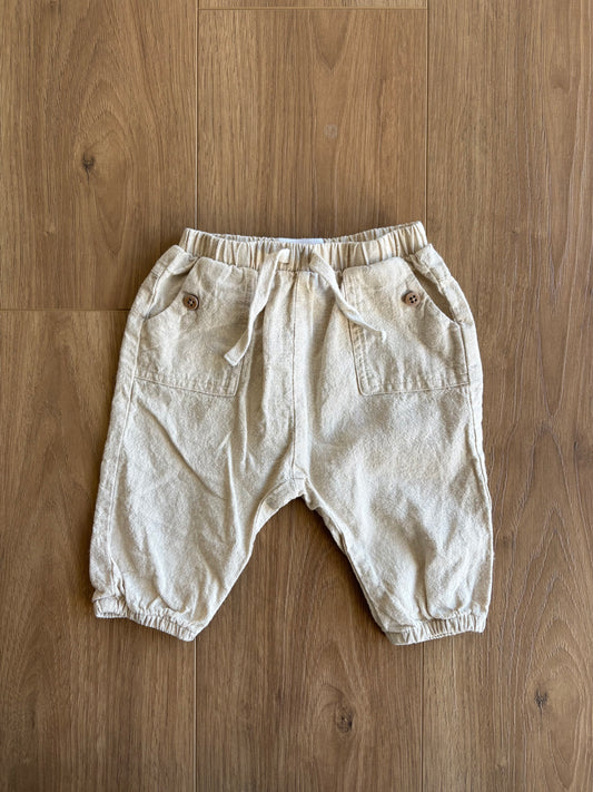 pantalon en lin - Zara - 1/3 mois