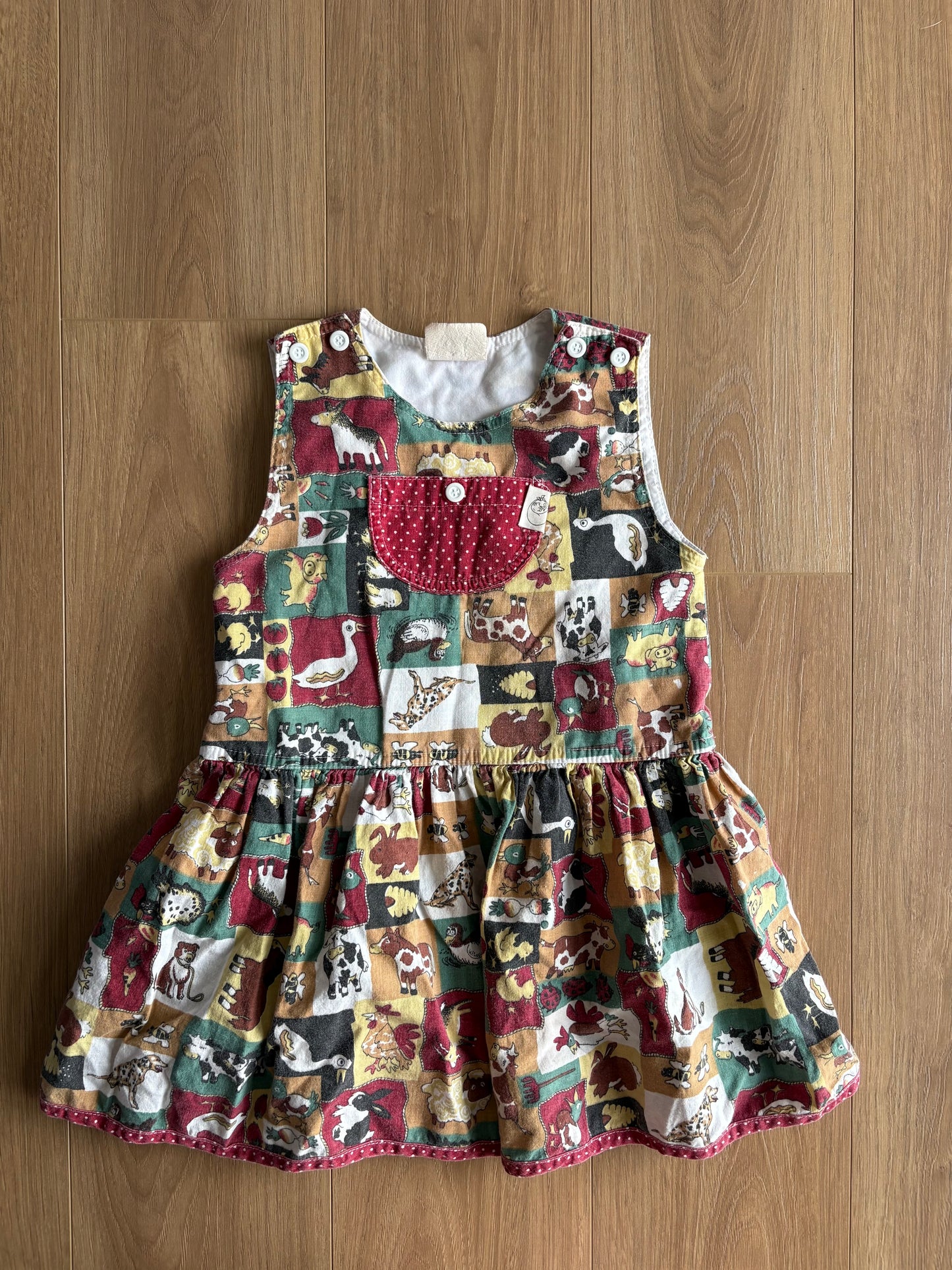 *Vintage* Robe - Hélène Trottier - 3/4 ans *Fabriqué au Canada