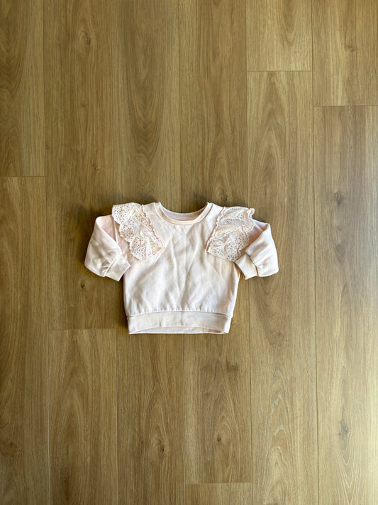 *léger imparfait* Crewneck - George - 6/12 mois (intérieur en polar)