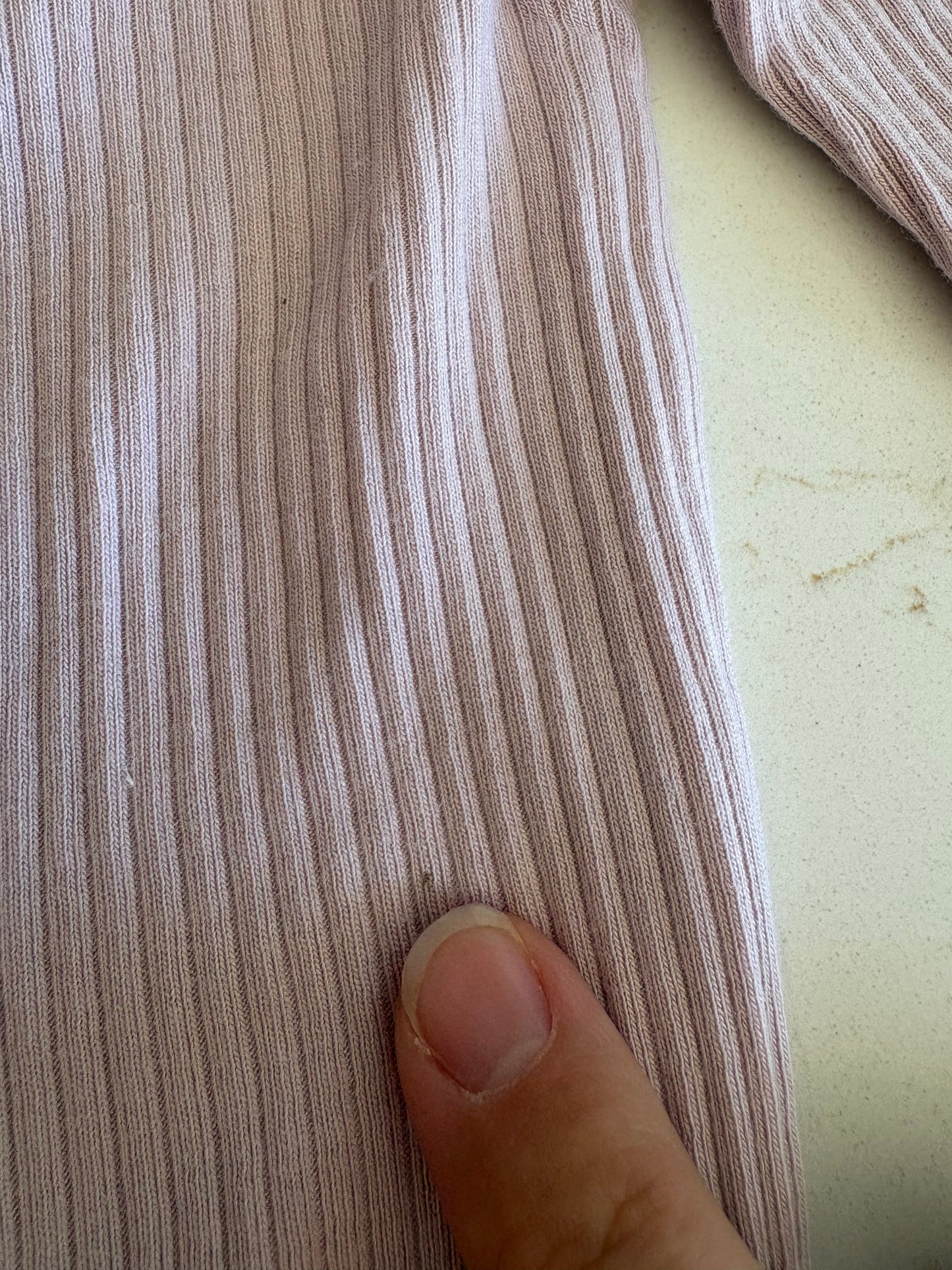 *Léger imparfait* Pyjama cotelé + bandeau - Petit lem - 6 mois