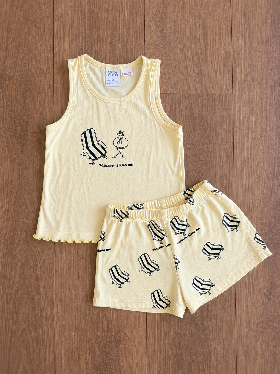 *Imparfait* Ensemble 2 pièces - Zara - 2 ans